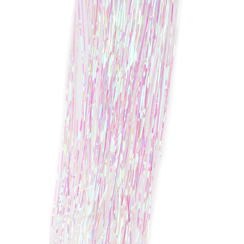 Shiny tinsel Christmas tree decoration.