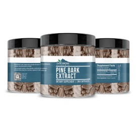 Earthborn Elements Pine Bark Extract, 200 Capsules, Pure & Undiluted, No Additives