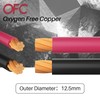 2AWG Battery Cable with 3/8" Terminals, 2 Gauge Pure Copper