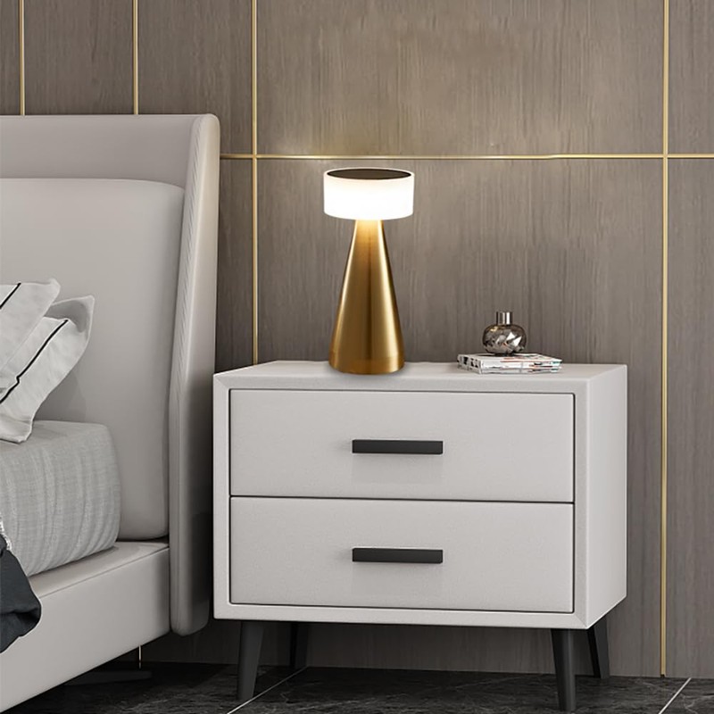 HPUFKOT Portable LED Desk Lamp - 3-Color Touch Control,3-Levels Brightness,Rechargeable