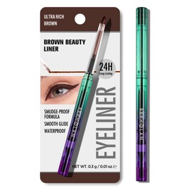 BEPHOLAN Black Eyeliner Pencils,Waterproof Gel Eyeliner Pencil Brown Gel Eye Liner Pen for Women Waterproof Smudge Proof Long-lasting (Brown)