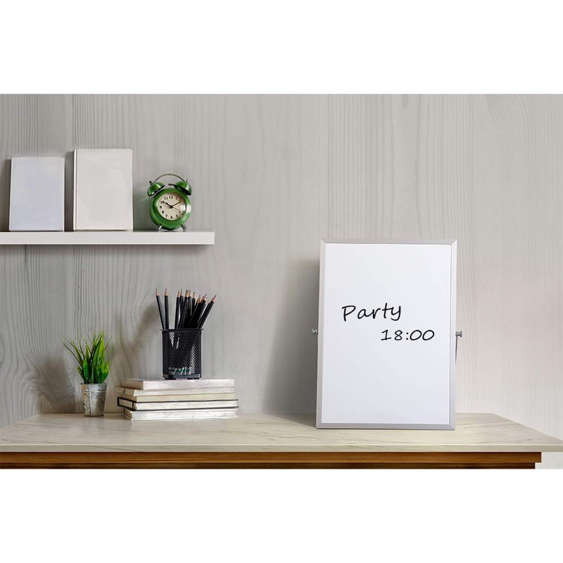DOEWORKS A4 Small Magnetic Whiteboard, Desk Whiteboard, Portable Dry Wipe