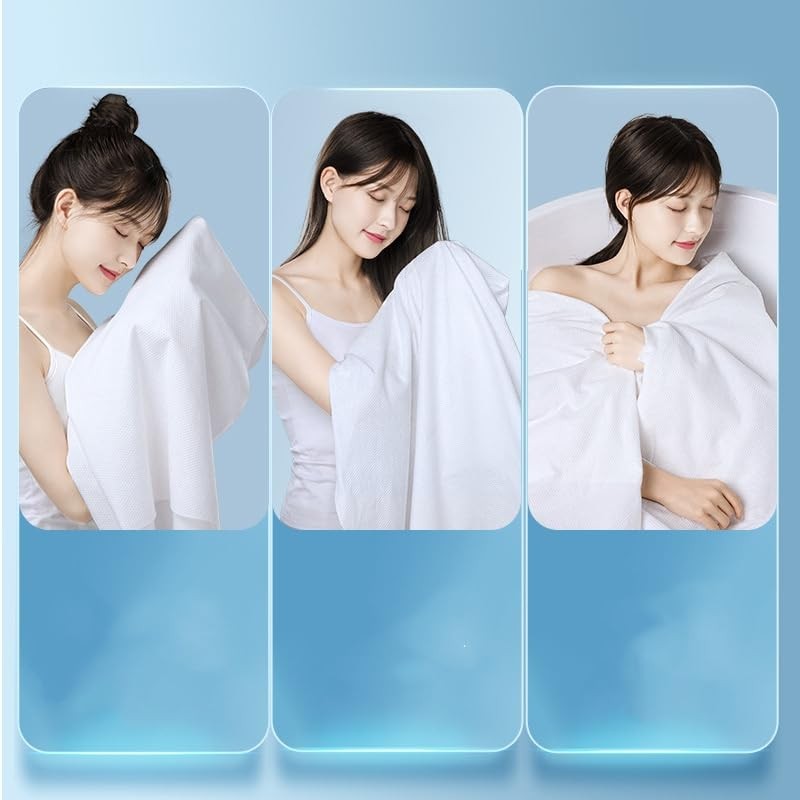 Effnny 10 Sets - Disposable Towel and Bath Towel Set,