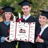 JUYRLE 2024 Graduation Guest Book Alternative- Black and Red 2024