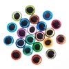 Boutigem 50Pcs 20mm Animal Eye Glass Cabochons, Flatback Half Round