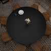 Zinkooat Round Table Pad,1.8mm Thick,Dia.43 Inch,Round Leather Table Cover,Round Table