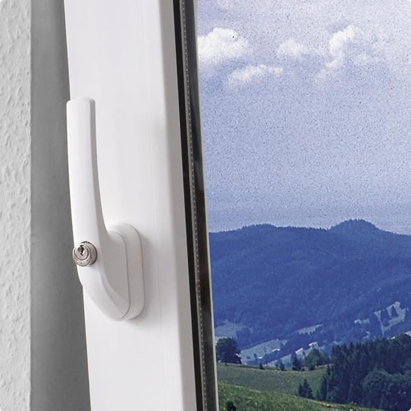 ABUS FG300 373732 Lockable Window Handle AL0125, Keyed Alike, Brown,