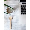 DON PALILLO - 100 Disposable Wooden Spoons Individually Wrapped in