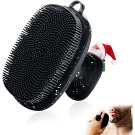 Face Scrubber, Silicone Face Scrubber for Men Facial Cleansing Brush Silicone Face Wash Brush Manual Waterproof Cleansing Skin Care Face Brushes for Exfoliating- Black