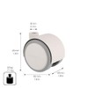 Wagner Design 01670401 Soft Furniture Castor Diameter 40 mm Height