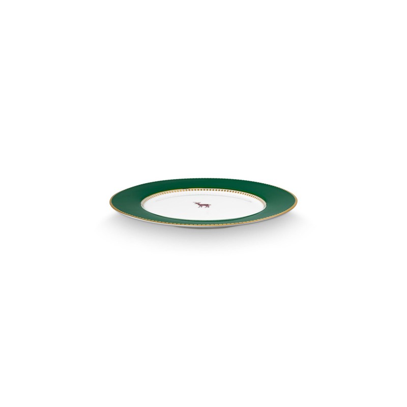 Pip Studio Love Birds Breakfast Plate Dark Green 21 cm