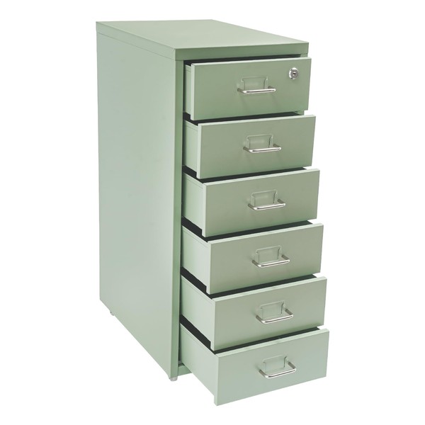 FTUREPAC 6 Drawer File Cabinet with Lock, Vertical Filing Cabinet,
