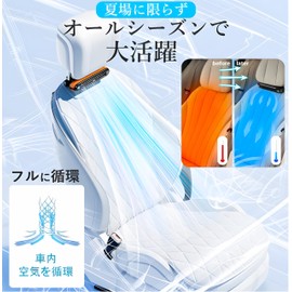 JUNSKY Car Fan, Headrest, Seat Fan, Car Fan, 2024 Model, Top Grade Car Fan, Adjustable 3 Stairs, Adjustable Angle, Double Fan, Back Cleaning, Reduces Staying Wasty, Improves Air Conditioning