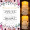 Electronic Flameless Candle - Realistic Wax Memorial Candle with Remote