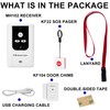 2-in-1 Kit-Elderly SOS Call Panic Button Waterproof Caregiver Pager Nurse