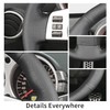 Yeolpise Funda de volante cosida a mano, compatible con Nissan