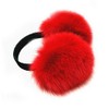 Hima 100% Real Fox Fur Winter Earmuff, Made in US