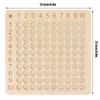 Wooden Multiplication Board Educational Multiplication Game Board for Learning Teaching