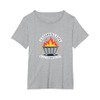 Professionally Unprofessional Dumpster Fire Humor T-Shirt, Women's Plus, Heather Grey