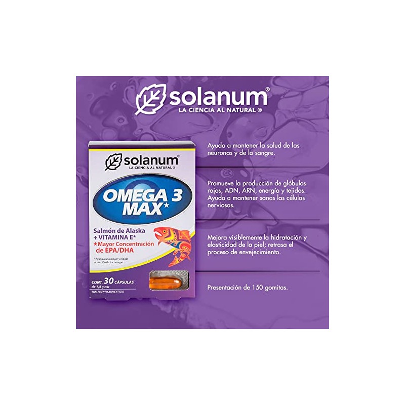 Omega 3 Max Salmón de Alaska | + Vitamina E
