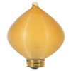 Satco S2706 120V Candelabra Base 25-Watt C11 Light Bulb, Amber