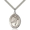 Bonyak Jewelry Saint Medal Collection Sterling Silver St. Sebastian/Figure Skating