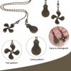 Ymapinc 2pcs Ceiling Fan Pull Chain Ornaments, 13inch Bronze Fan