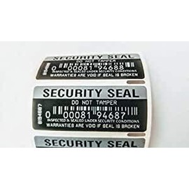 100 x Security Labels Stickers Security Seal Do Not Tamper Warranties are Void if Seal is Broken