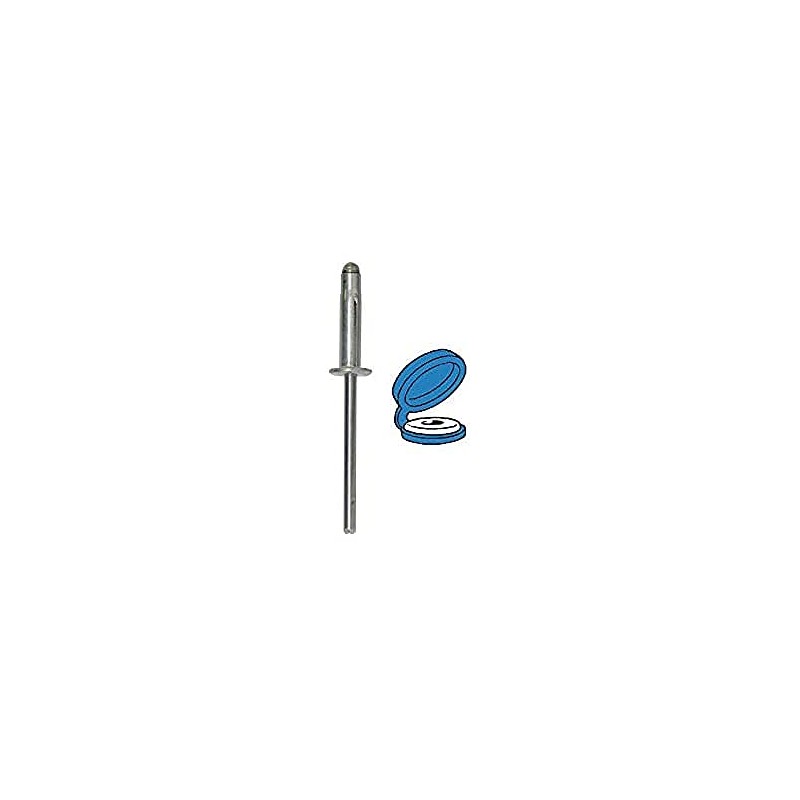 Restagraf 20 x Blue Number Plate Rivets 0 to 6.3mm