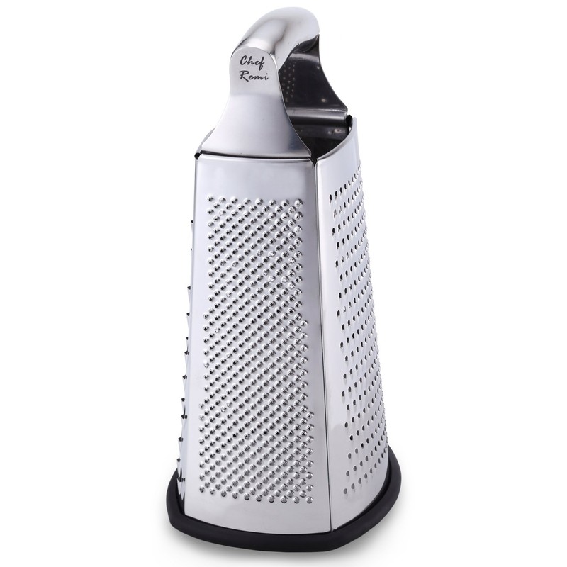 Chef Remi Food Grater | 4-Sided Blades Stainless Steel Cheese