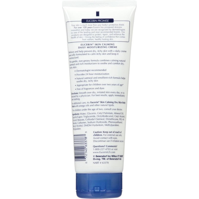 Eucerin Body Creme, Calming, 8 oz
