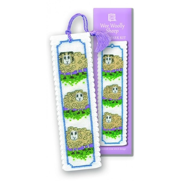 Textile Heritage Collection Cross Stitch Bookmark Kit - Wee Woolly