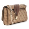 GUESS Noelle II Convertible Xbody Flap Bag Latte Logo /
