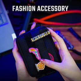 KeyUnity KM00 Titanium Carabiner Key Ring EDC Double Sided Belt Clip Key Ring Hook Anodised Pattern Belt Loop Key Ring Clip for Women, Km00gs