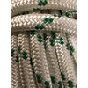 Double Braid Polyester Rope 9/16 inch White Green (100)