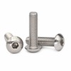 50pcs 316 Stainless Steel Button Head Allen Screws - ISO7380