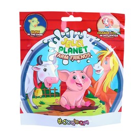 #sbabam Funny Box Jelly Planet Farm Friends, Pet Toy for Children, Soft and Fragrant, Pack of 4, Games for Children, Newspaper Stand, Farm Animals for Children, Ideal as a Baby Gift Toy