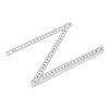 sourcing map Folding Ruler 2 Meters 10 Fold Metric Measuring