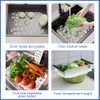 Snillok 2 PCS Kitchen Sink Mat Adjustable Sink Protector Mats,