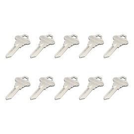 Brass SC1 Key Blanks Uncut Keys for Home and Professional Use Compatible with Schlage 5-Pin Locks Value Pack of 10