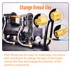 GASHER 6PCS Brass Pipe Fitting, Hex Bushing, Reducer Adapter, Reducing