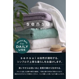 Sensui Sou Hand Towels, Set of 4, Instant Absorption, Antibacterial, Odor Resistant, Quick Drying, Osaka Senshu Towel, Large Towel Handkerchief, Approx. 13.0 x 13.4 inches (33 x 34 cm), Sage