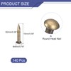 uxcell 140Pcs Small Tiny Nails 2x15mm(DxL) Tiny Brass Nails Hardware