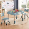 DOREROOM 4 in 1 Kids Table and 2 Chairs Set
