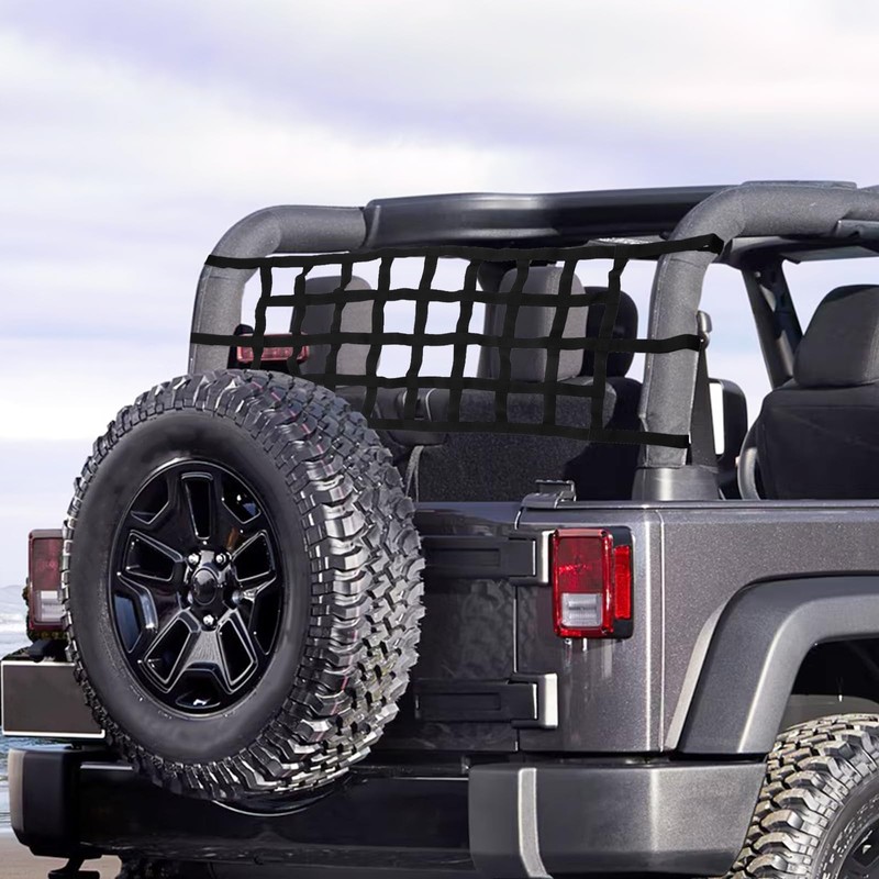 Mesh Cargo Net Roof Top Netting Hammock for Jeep Wrangler