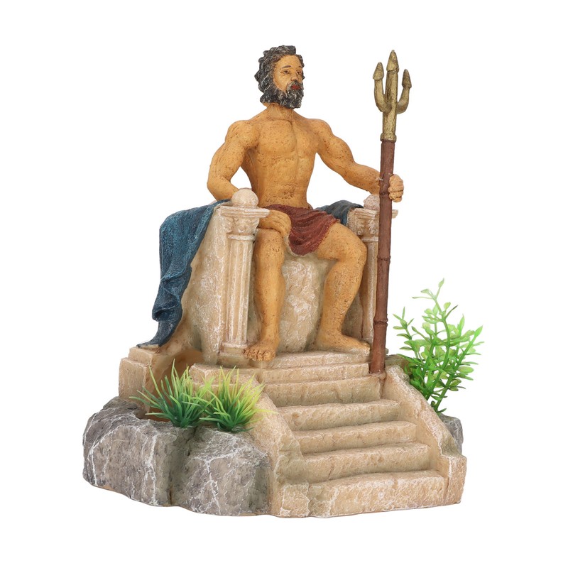 Simulation King Statue Aquarium Decoration Resin Safe Fish Tank Decoration