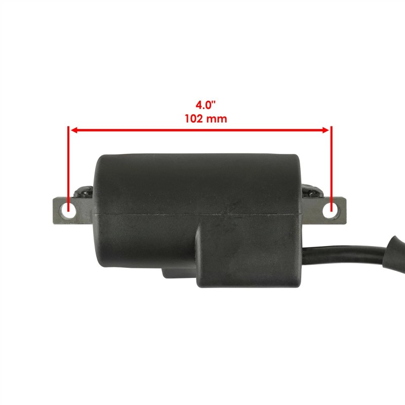 Caltric 2x Ignition Coil With Spark Plug Caps For Yamaha