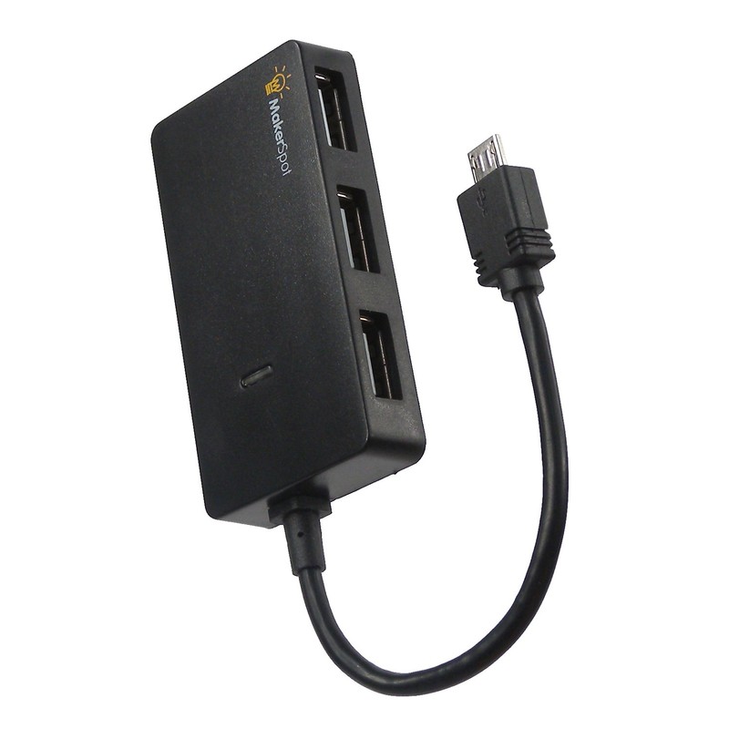 MakerSpot Micro USB OTG Hub for Raspberry Pi Zero 4