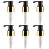 6PCS Black Plastic 24/410 Soap Dispenser Pump Replacement Lotion Bottle