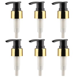 6PCS Black Plastic 24/410 Soap Dispenser Pump Replacement Lotion Bottle Pump Head Tops Shampoo Dispenser Dish Soap Container Pump Nozzel Replacements